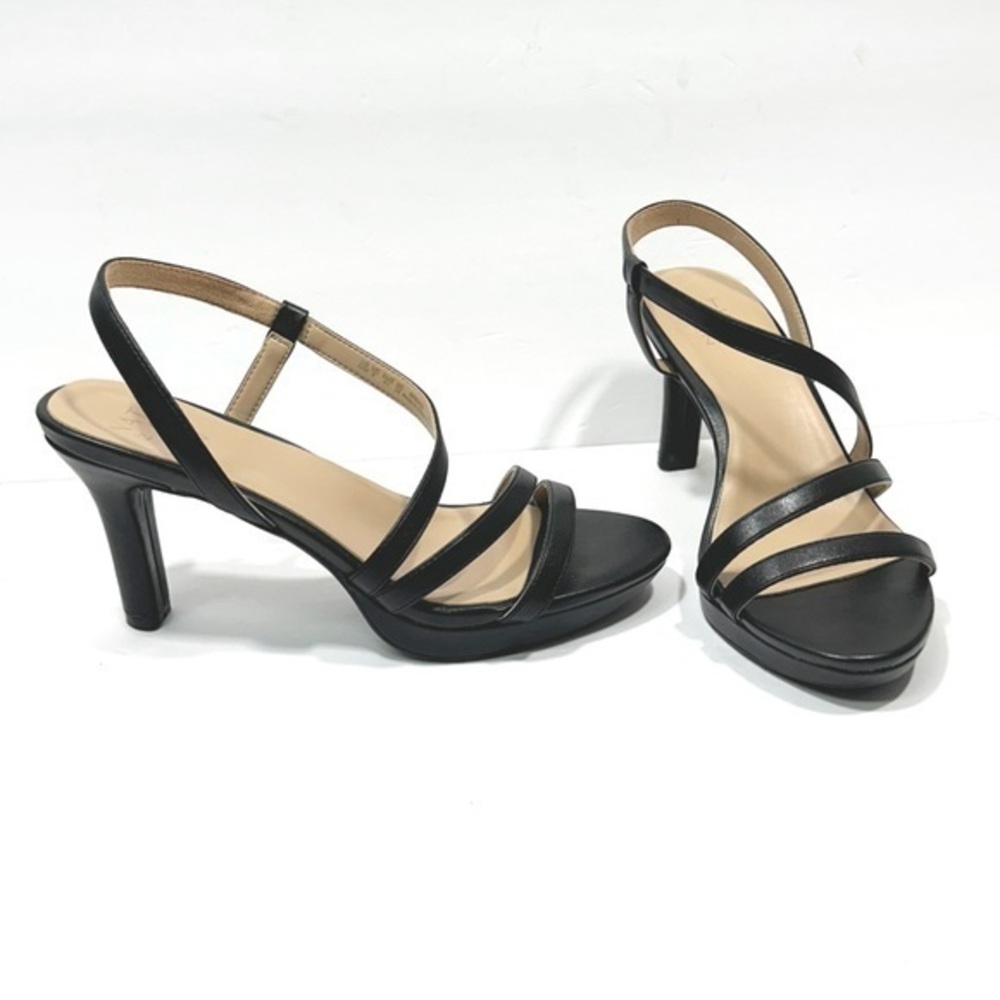 Classic Black Strappy High Heel Sandals